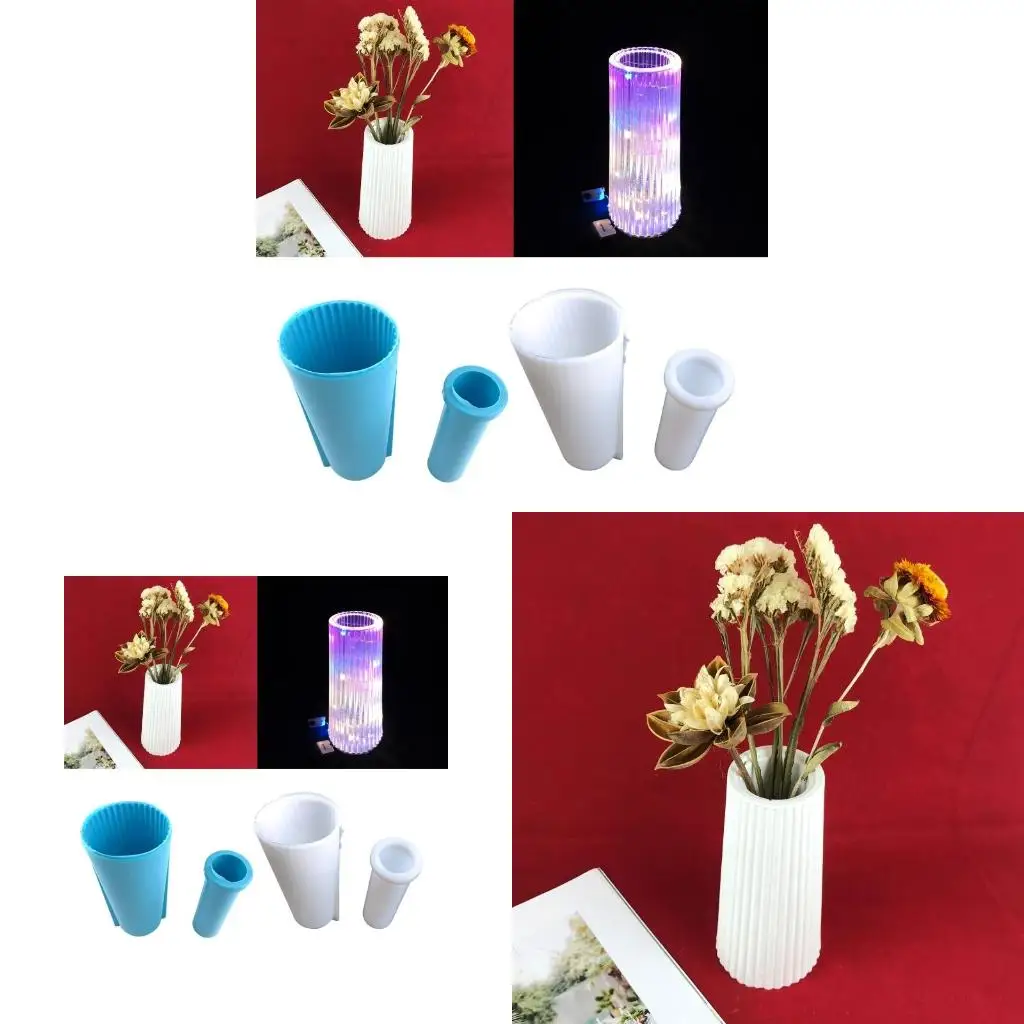 

2 Pcs Flowerpot Storage Mold Trinket Ornament Mold DIY Handmade Home Decor