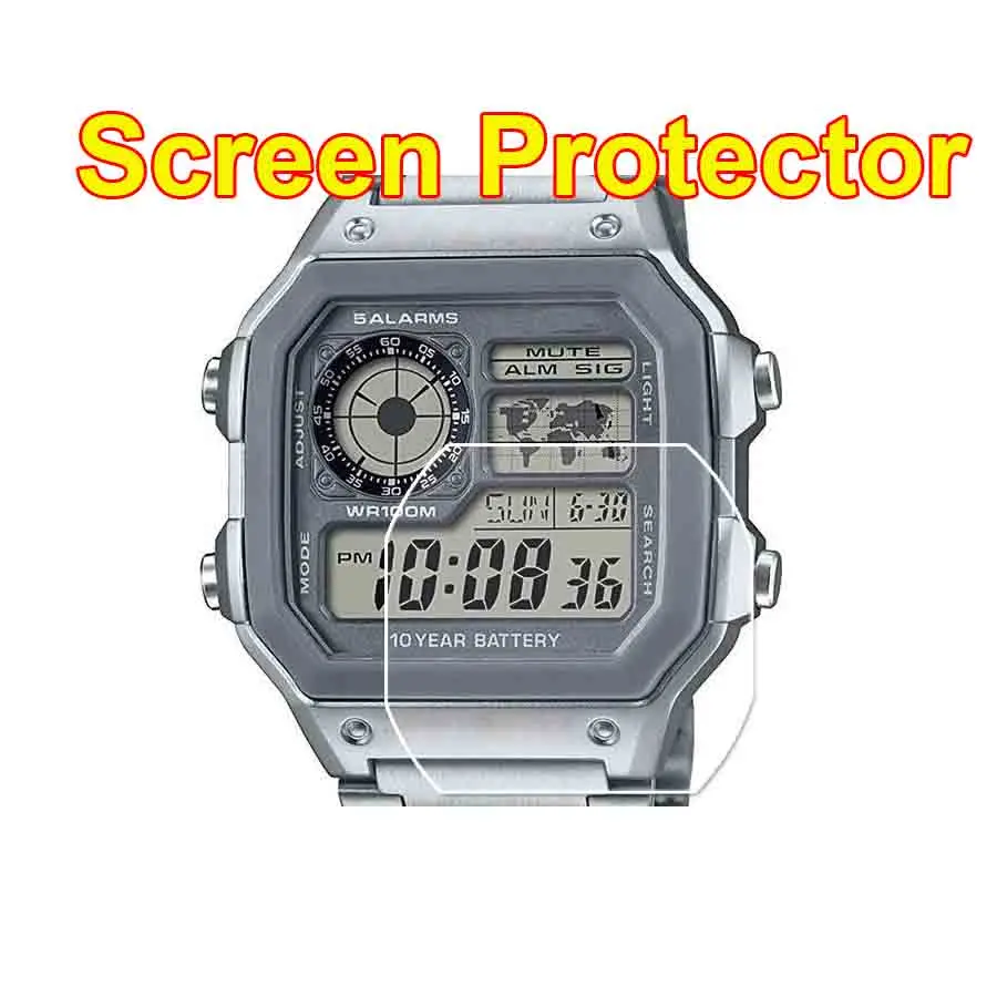 

2PCS/3PCS TPU Screen Protector For Watch AE-1200 MRW-S300 MRW-210H MRW-200H HProtector Nano Explosion-proof Film