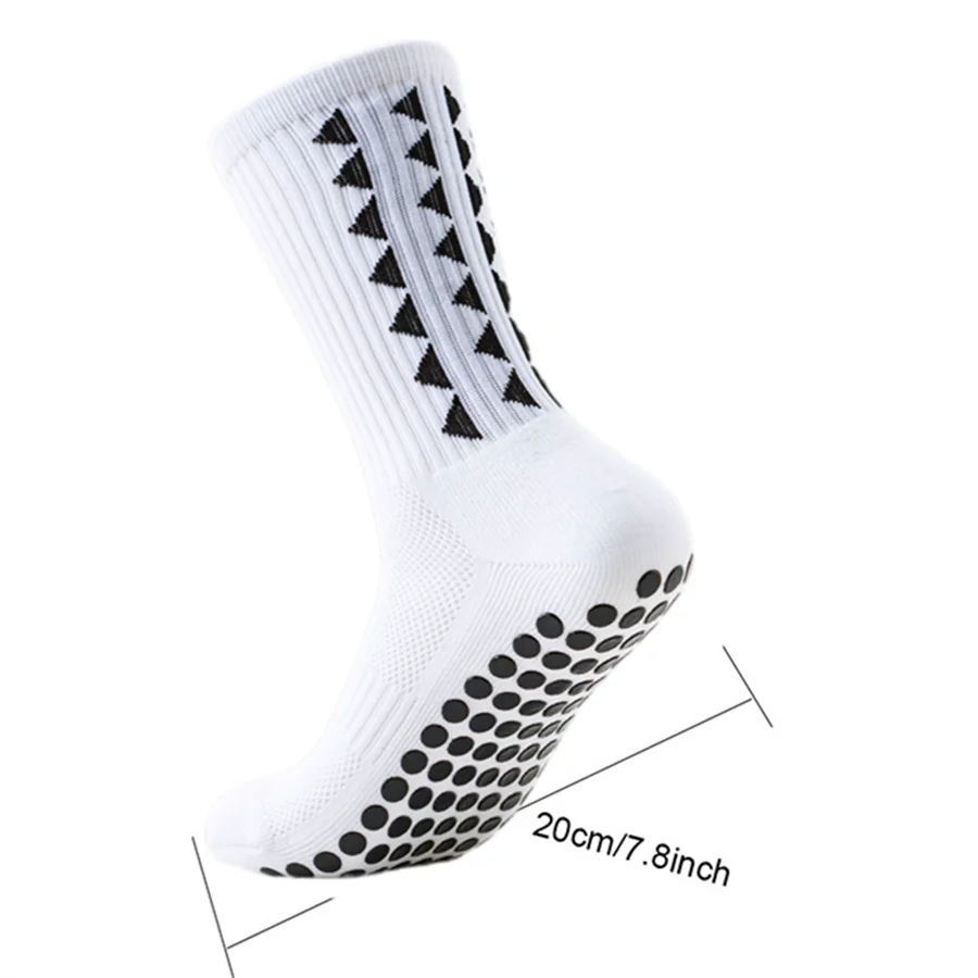 2pairs Non Slip Grip Towel Bottom Socks Breathable Shock Absorb Sport Socks Men Women For Basketball Hiking Soccer Tennis