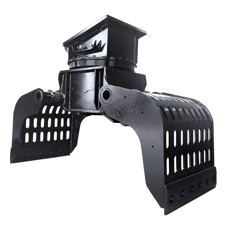 Customized Heavy Duty Demolition Grab Excavator Hydraulic Grapple Attachment For Site Clearing And Material Handling