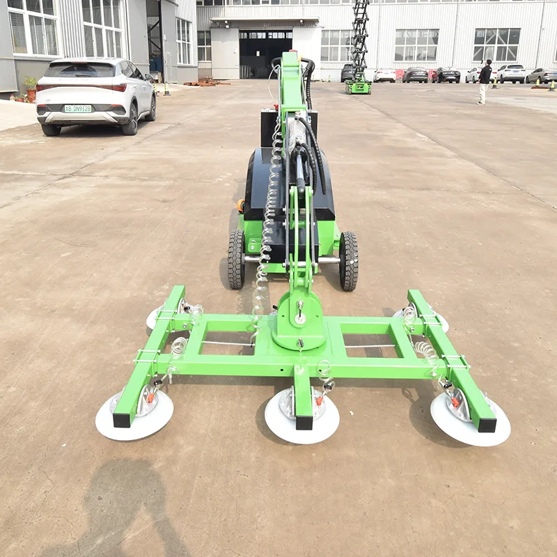 Glass suction cup car fixed scissor lift platform