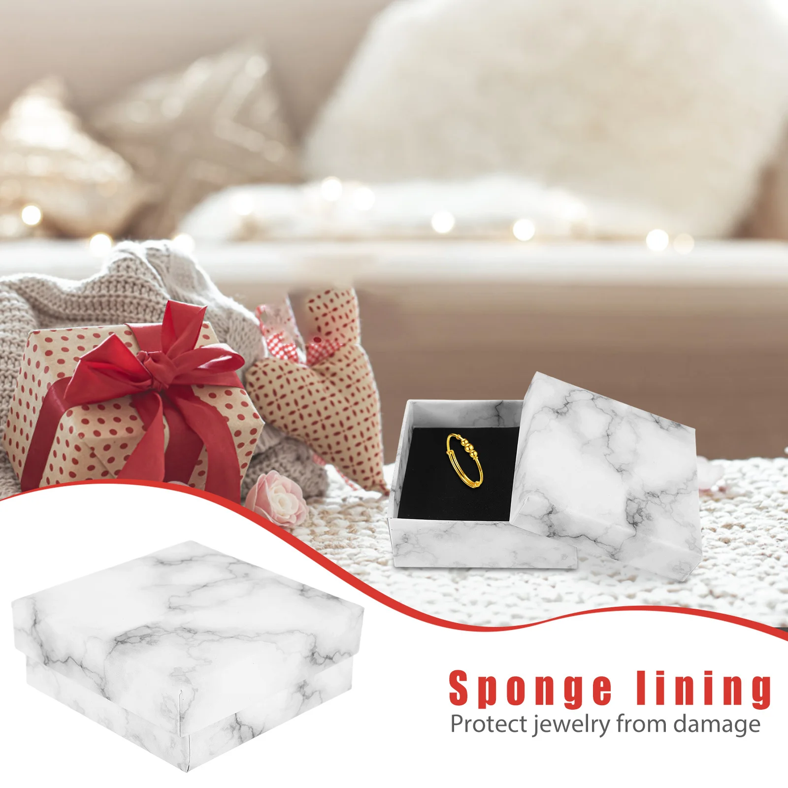 

24 шт. квадратный органайзер для ювелирных изделий, новинка, дорожные сувениры и контейнер для упаковки конфет для особых случаев