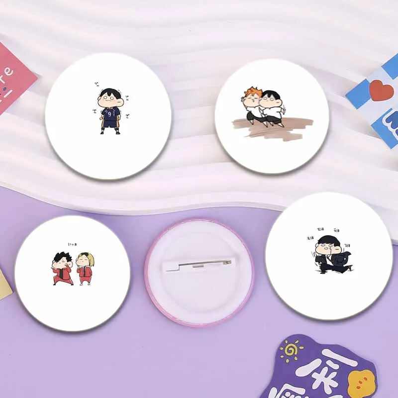 Yu Nishinoya/Tadashi Yamaguchi/Shoyo Hinata Anime Brooch Tobio Kageyama/Daichi Sawamura/sugawara Koushi Badge Bag Pin Accessorie