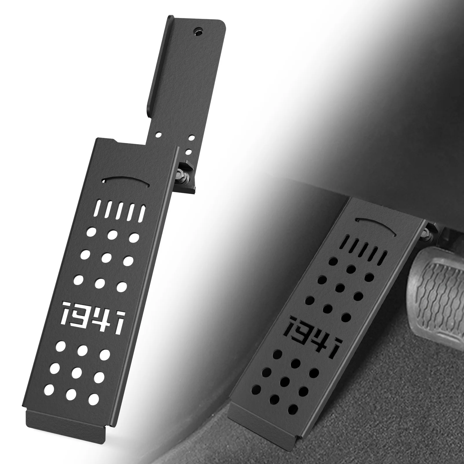 

Steel Driver Side Dead Pedal Left Side Foot Rest Kick Panel for 2018-2024 Jeep Wrangler JL JLU & 2020-2024 JT(NOT Fits 4XE Model