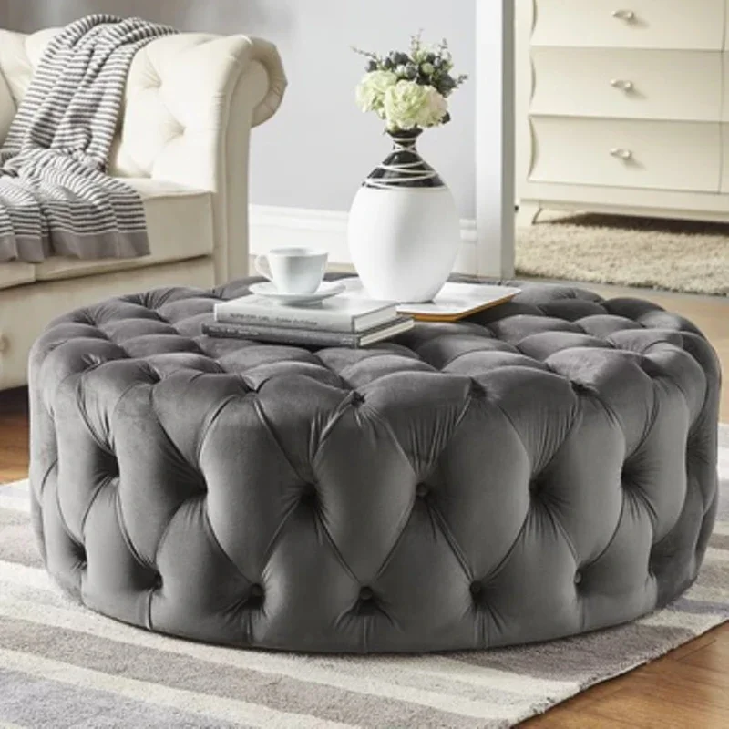 Cloakroom Sofa stool Light Luxury Simple Modern Nordic Stool Luxury Home Changing Stool Round Foot Dressing Room