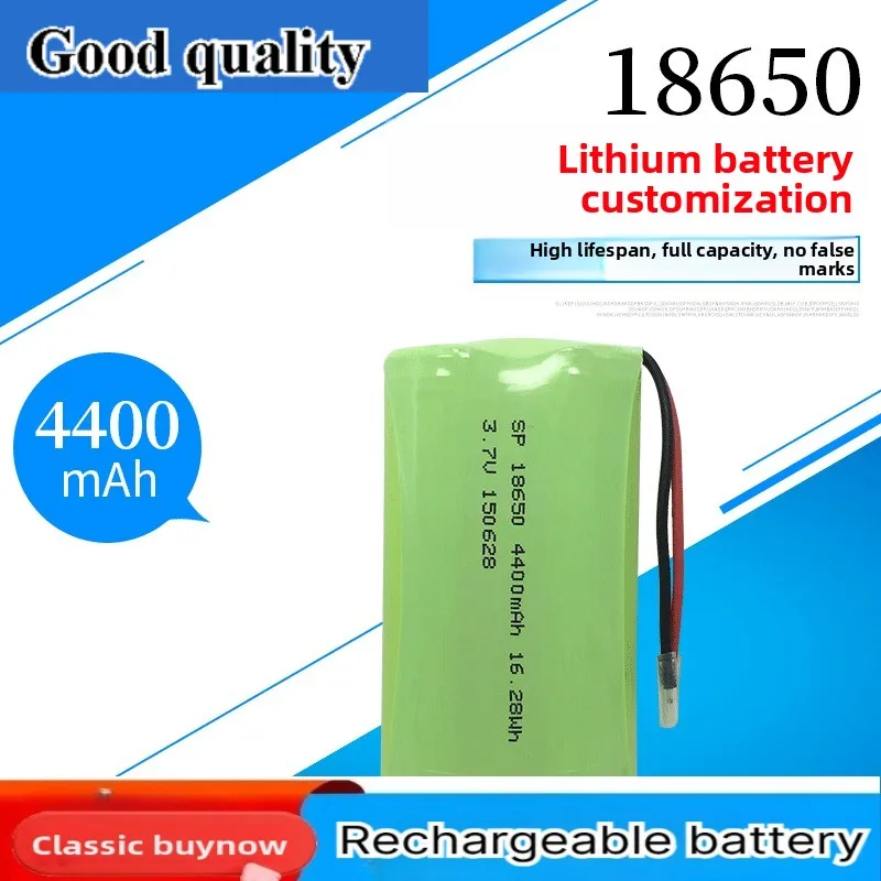 18650 Lithium Battery Pack 4400mAh for LED Headlight Model Aircraft Drone Solar Light Electric Vehicle High Rate Battery