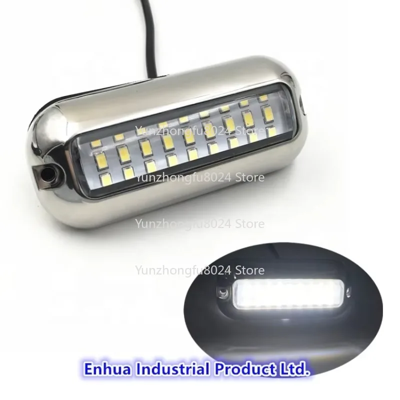 

10-30 В постоянного тока, нержавеющая сталь, 27 светодиодов, синий подводный морской понтон, аксессуары для лодок, газовый светильник для бассейна