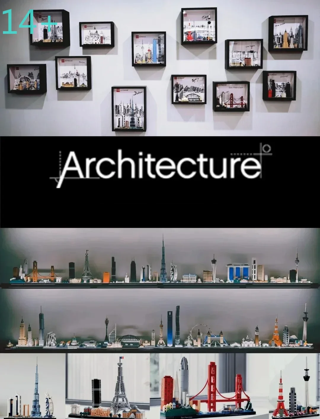Moc Shop 2016-2022 Architecture Skylines Collectible Series Of Building Blocks Kit,Collectible Architecture Model Set For Adults