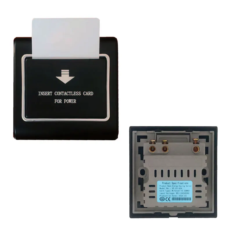 

10pcs Electric Energy Switch High Frequency 13.56M IC card Wide Voltage 80V- 240V 40A 8800W Power 15s time delay