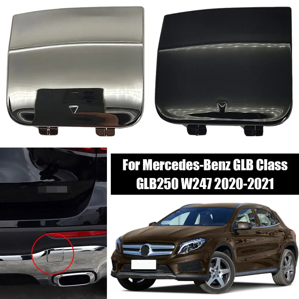 Para Mercedes W247 parachoques trasero de coche gancho de remolque tapa de cubierta de ojo plateada para Benz GLB clase GLB250 W247 2020-2021 2478857301   O7X2