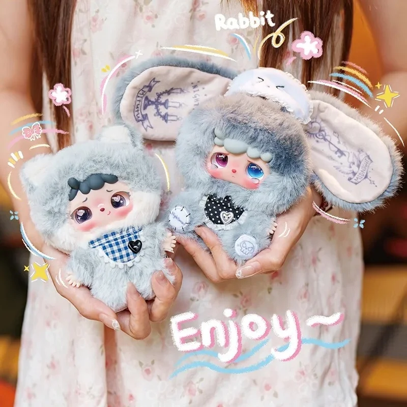 طفل جديد ثلاثة ميتوتو وHulala وداعا كابوس سلسلة صندوق أعمى Kawaii الفينيل أفخم دمية حقيبة قلادة العصرية لعبة الفتيات الاطفال هدية #3