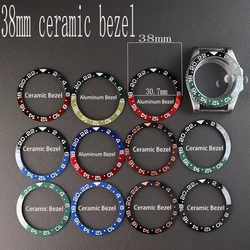 38mm Ceramic Bezel Insert GMT-master II Double Color Luxury Men's Watch Rings Parts For 40mm Daytona Submariner Case Accessories