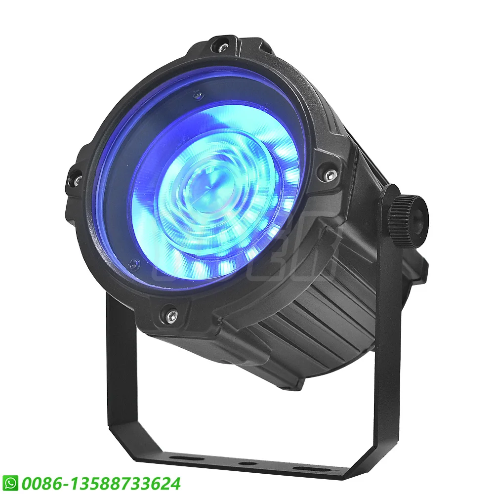 Imagem -04 - Impermeável Led Cob Branco Rgb Beam Wash Strobe Effect Party Outdoor Flash Par Iluminação Dmx512 Lâmpada de Alumínio Ip65 16x0.5w 45w