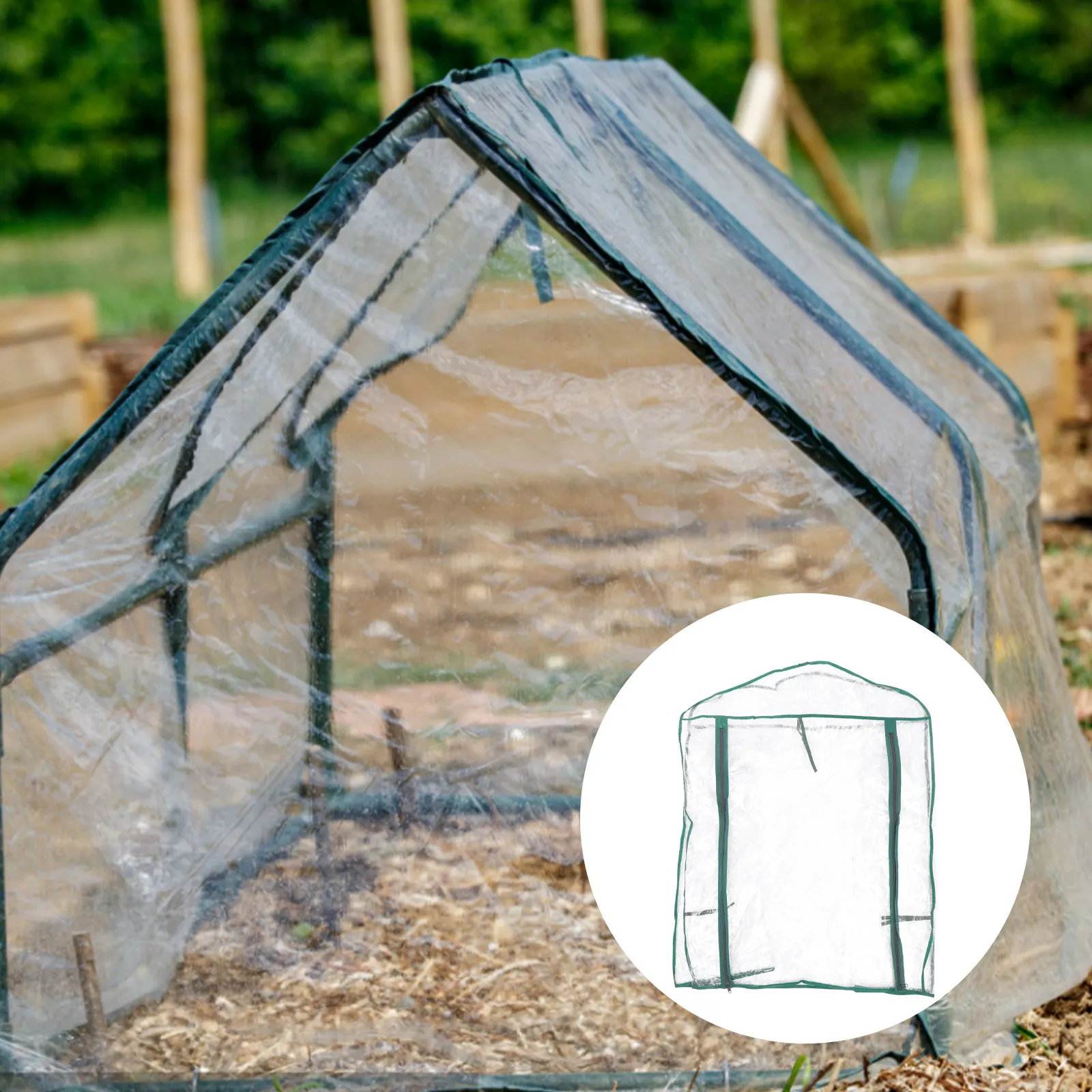 

Сменный чехол для мини-теплицы, защитный чехол из ПВХ, водонепроницаемый, легкий, портативный, для растений в помещении и на улице