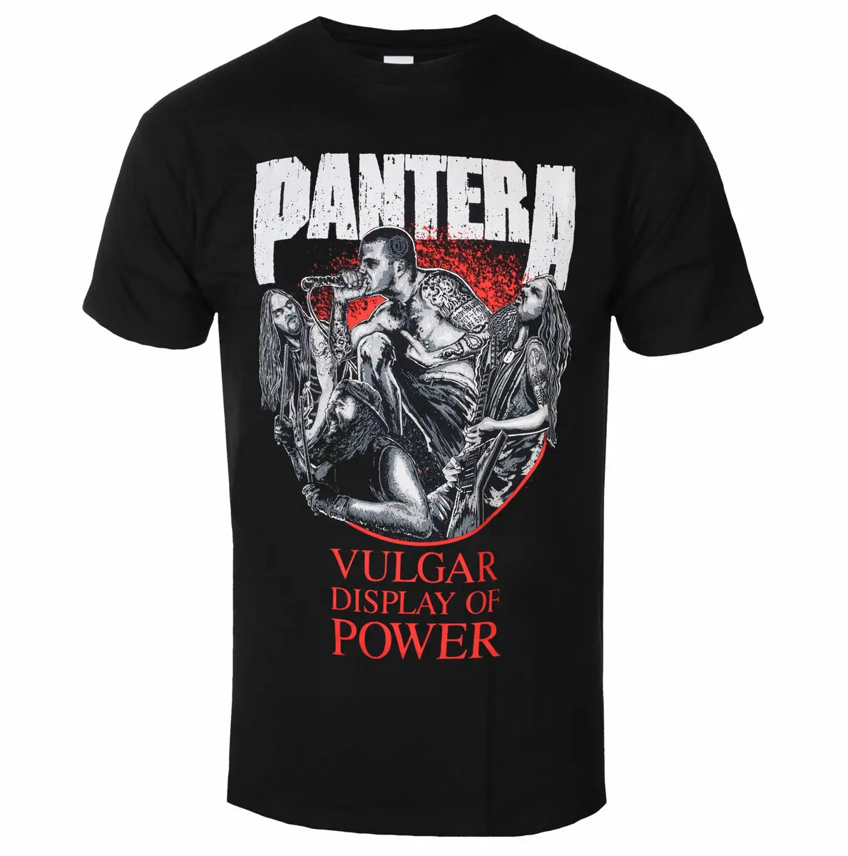 Pantera - Logo Art Pattern Metal Band T-Shirt Casual Street Style Cotton T-Shirt Suitable for Both Men and Women