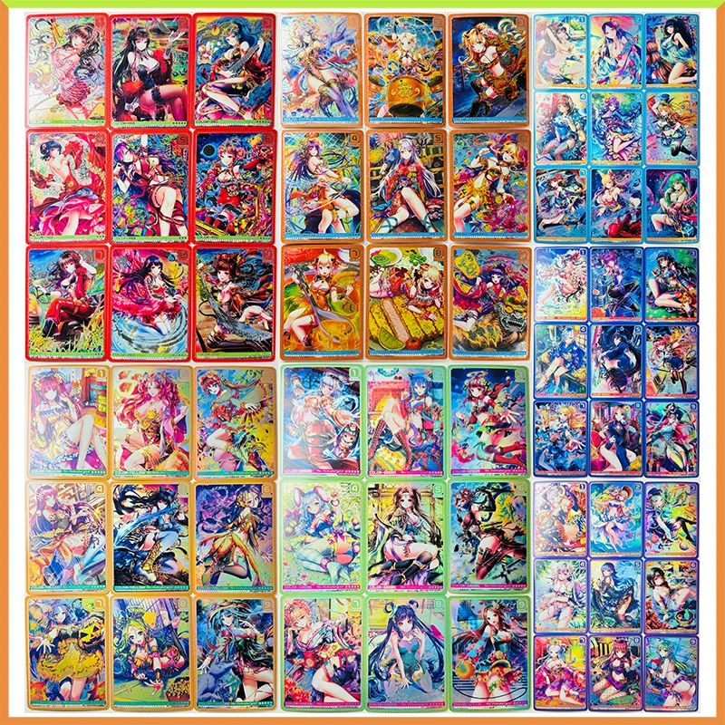 Anime Goddess Story DIY ACG Refraction Game Collectible Cards Eula Kochiya Sanae Hakurei Reimu Nilou Toys for boys Birthday Gift