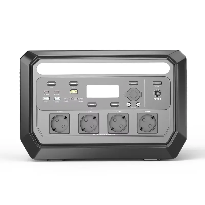 SOUOP S1 V2 2000W Portable Solar Generator 1024Wh LiFePO4 Portable Power Station With APP, WIFI, Bluetooth, Fast Charging