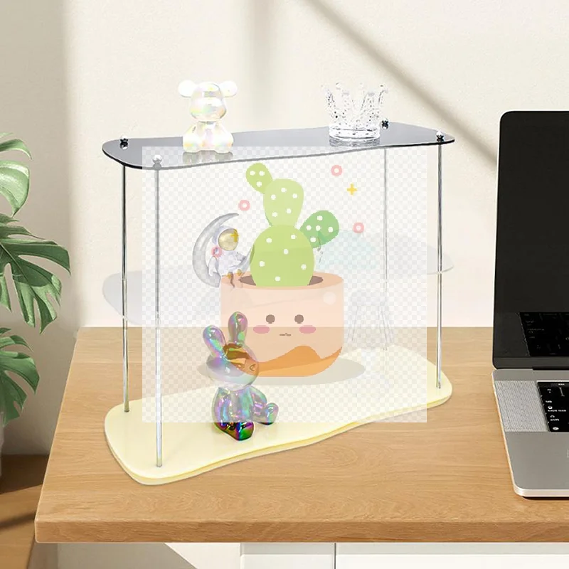 

2/3-layer Acrylic Desktop Storage Rack Water Cup Perfume Bathroom Table Top Cosmetics Storage Jewelry Display Frame Organizer