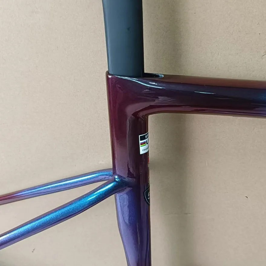 

Chameleon Blue S8 Карбоновая дорожная рама Велосипедная рама с дисковым тормозом Самая продаваемая карбоновая рама велосипеда 50 цветов