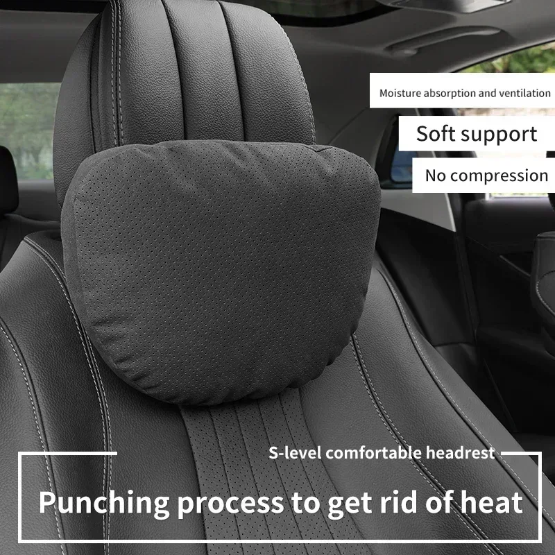 New 2.0 Car Headrest Neck Pillow Support Seat / Maybach Design S Class Soft Universal Adjustable Car Neck Waist Pillows