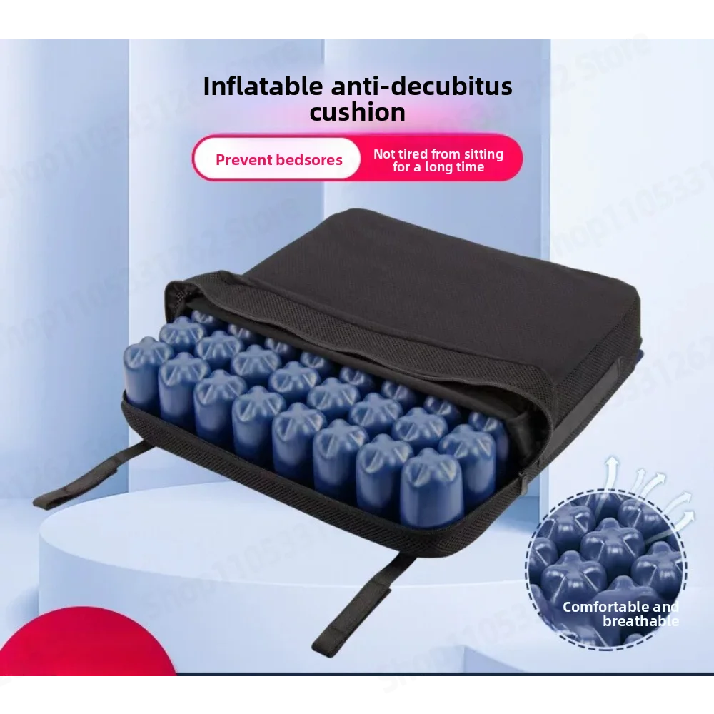Electric Wheelchair Anti Bedsore Cushion Elderly Disabled Buttock Breathable Pressure Resistant Square Decompression Air Cushion