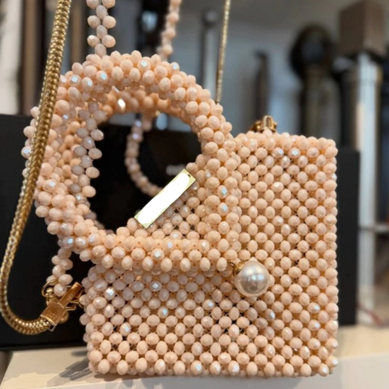 

Advanced Texture Ins Heavy Industry Design Women's Bag Crystal Production Handbag Shoulder Strap Crossbody Bags Customizable