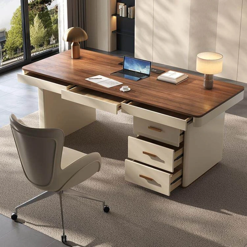 Computer Minimalist Office Desks Italian Style Design Modern Hotel Office Desks Homestay Advanced Furniture Schreibtisch Ls40bgz