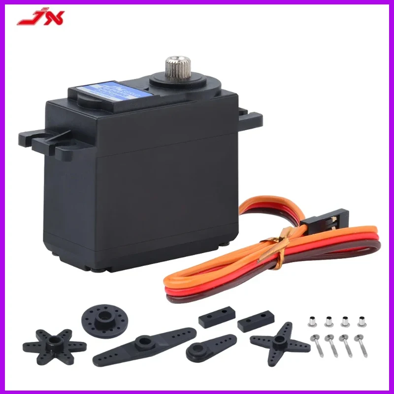 

JX PDI-5509MG 9 кг Высокая точность 55,6 г Стандартный цифровой сервопривод с металлической шестерней для радиоуправляемого автомобиля Самолет Робот-манипулятор Угол 180
