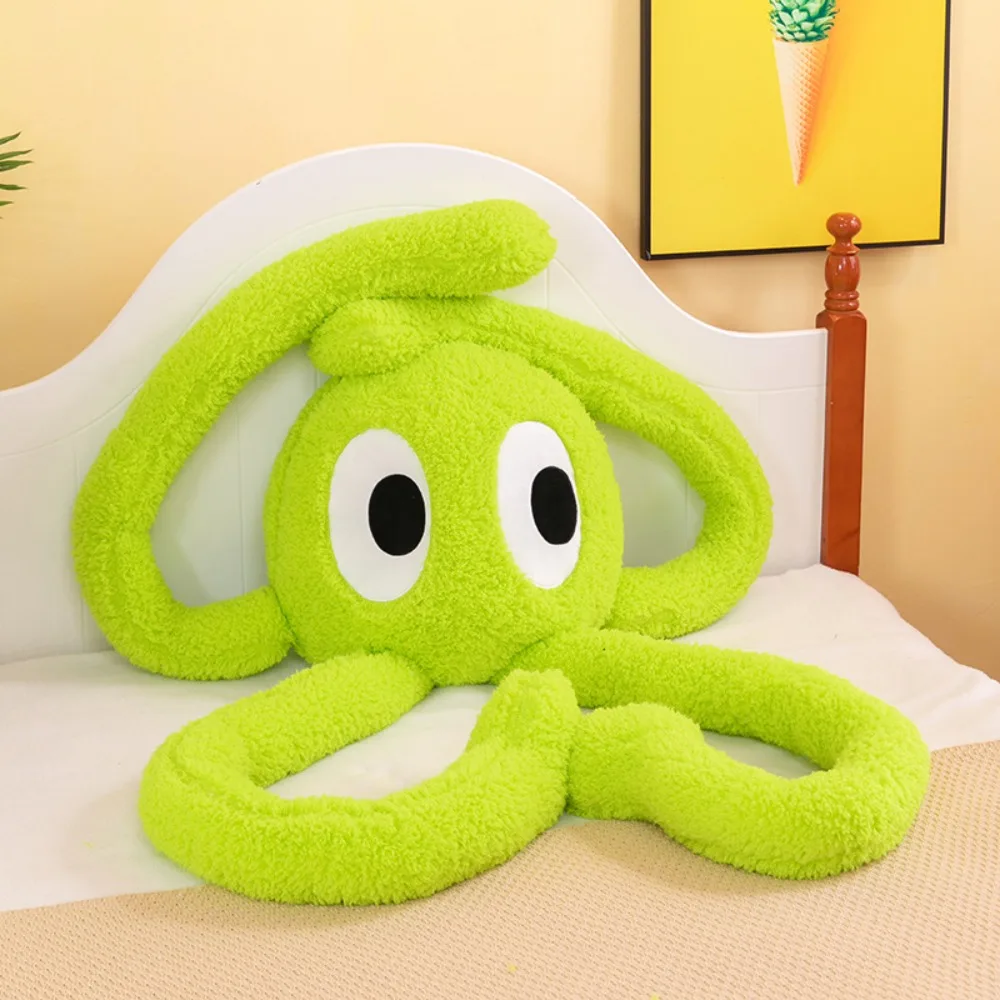 Pulpo de 200cm de pierna larga, muñeco de peluche de pulpo, verde, morado, almohada de felpa de pulpo de pierna larga, juguetes de peluche de pulpo Kawaii grande