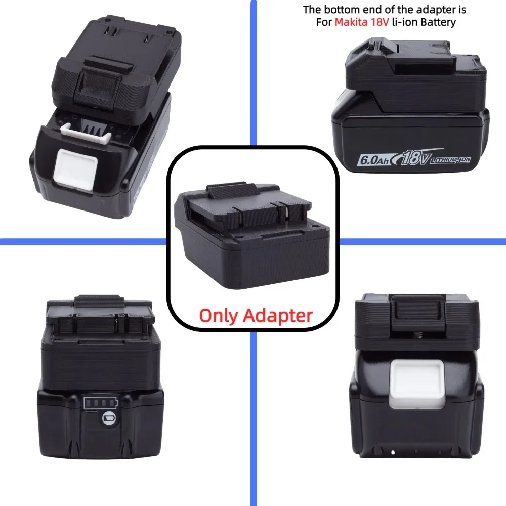 Imagem -05 - Makita Brushless Cordless Drill Tools 18v Li-ion Battery Converter Adaptador Único 20v Electricidade