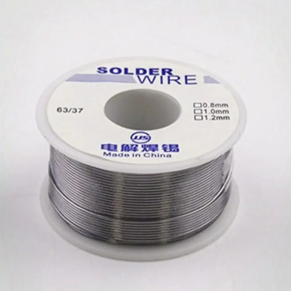 جديد 100g 0.6/0.8/1/1.2 63/37 تدفق 2.0% 45FT القصدير الرصاص القصدير سلك تذوب الصنوبري الأساسية لحام لحام سلك لفة لا نظيفة
