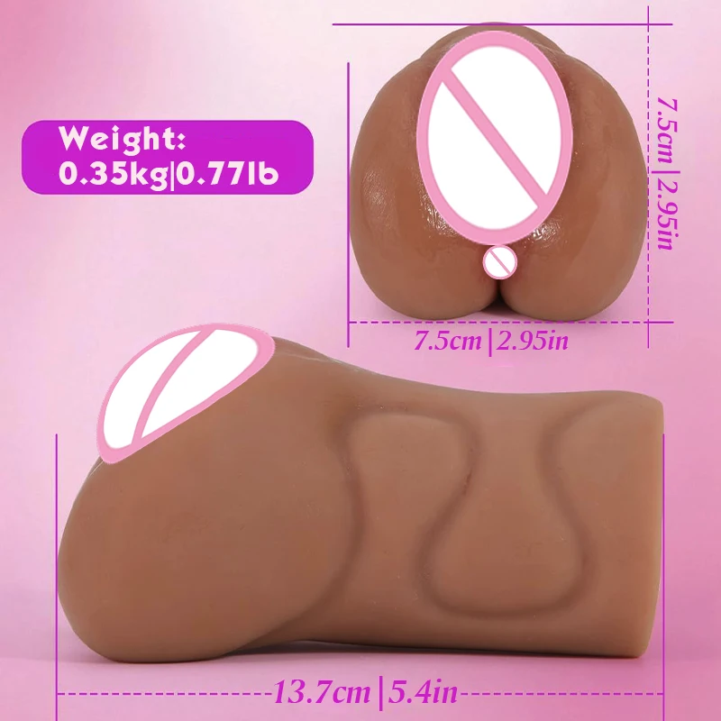 Realistic Female Torso Masturbator for Men, Soft Flesh Tone Silicone Butt Toy, Curvy Waist Hips, Male Pleasure, Discreet Package view 5