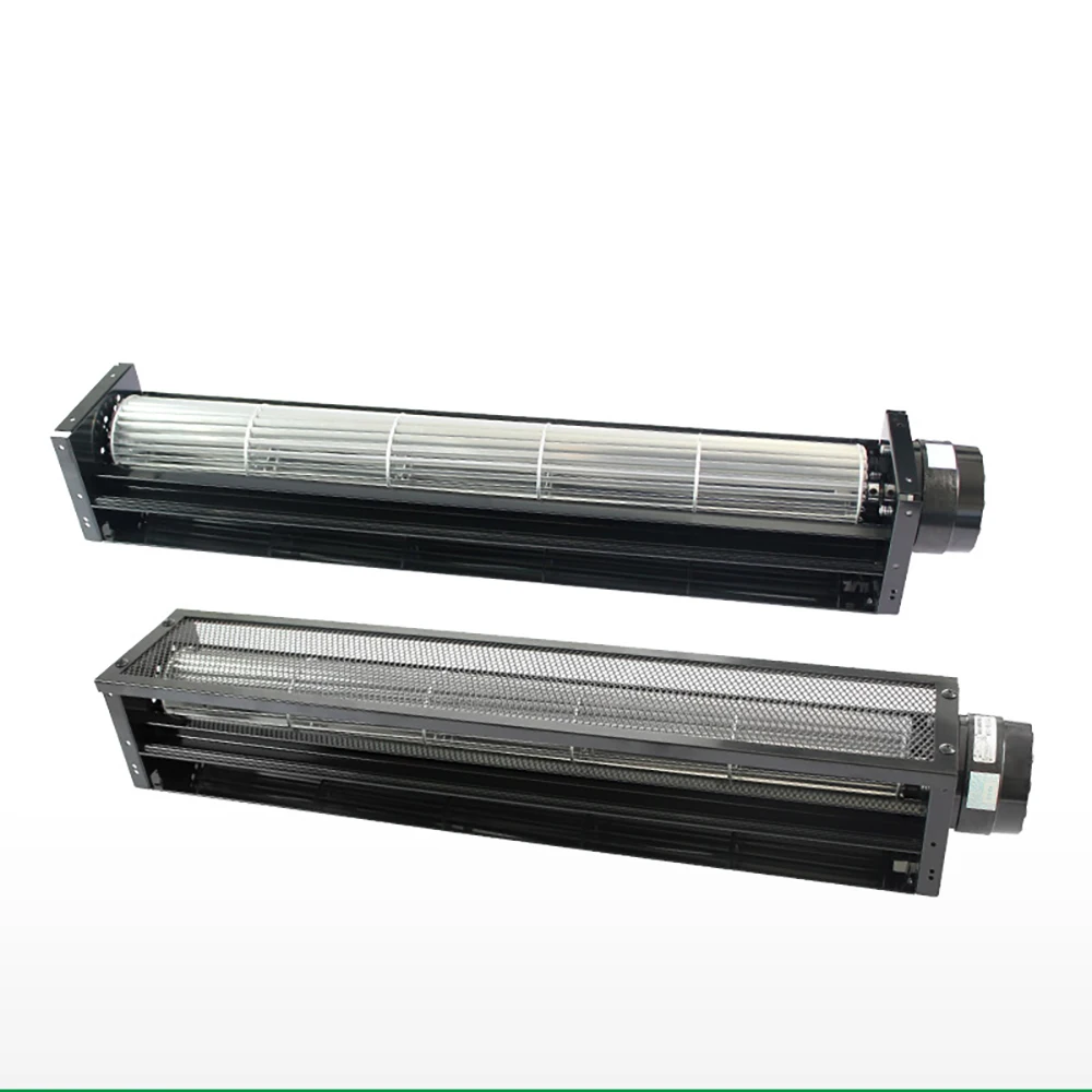 60Mm AC Brushless Motor 12V/24V/48V Aluminum Bladed Cross Flow Cooling Fan with Ball Bearings for Split Air Conditioning ODM OEM