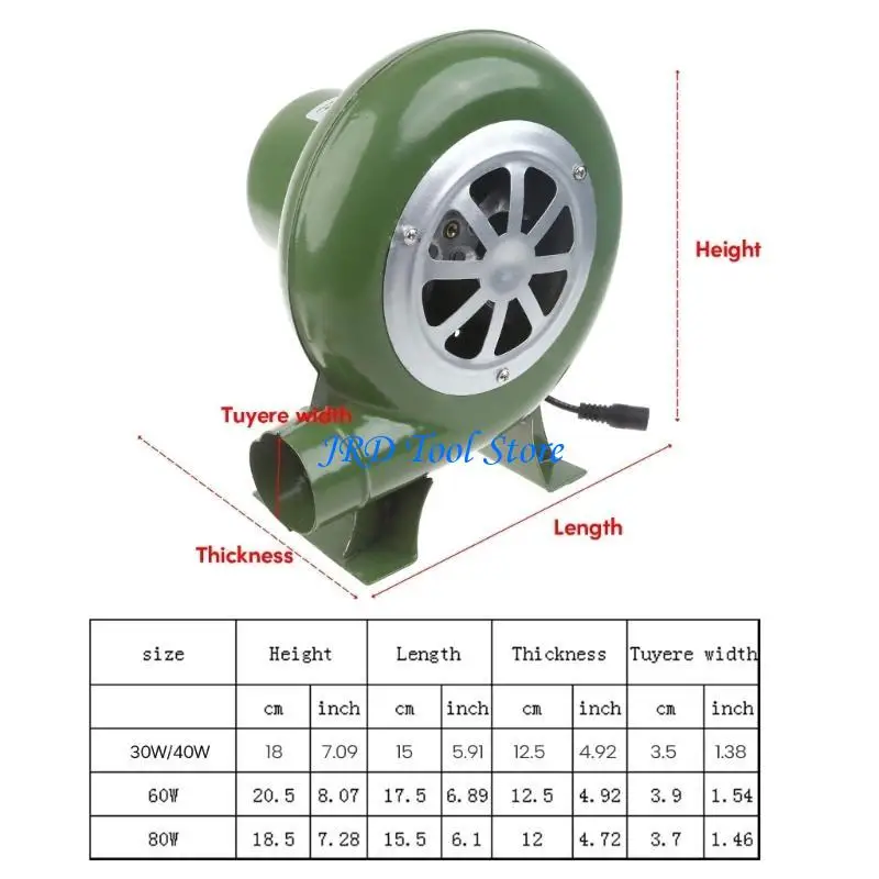 A2UD Multi Purpose 100V 220V BLOWER 40/60/80W DC3-12V พัดลมขนาดเล็กพัดลมความเร็วพัดลมควบคุมเหล็กที่ทนทาน