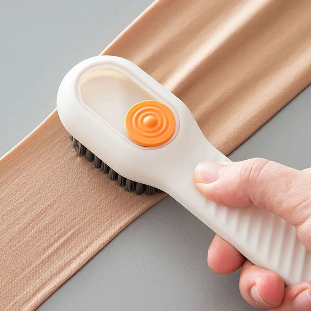 

2Pcs Shoe Cleaning Brush Automatic Dispenser Multipurpose Hanging Brush Suitable for Shoes Clothes Laundry Crevice Cleaning