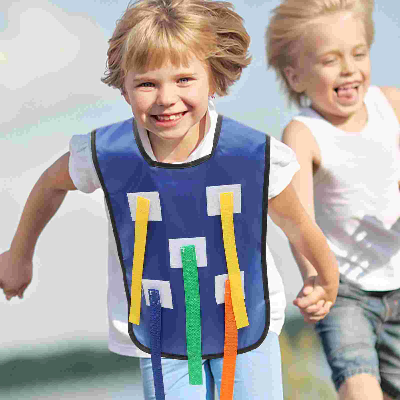 Tail Pulling Vest Toys Kids Training Infant Development Outdoor Plaything Belt Running Game Fabric Baby Toddler Children Props