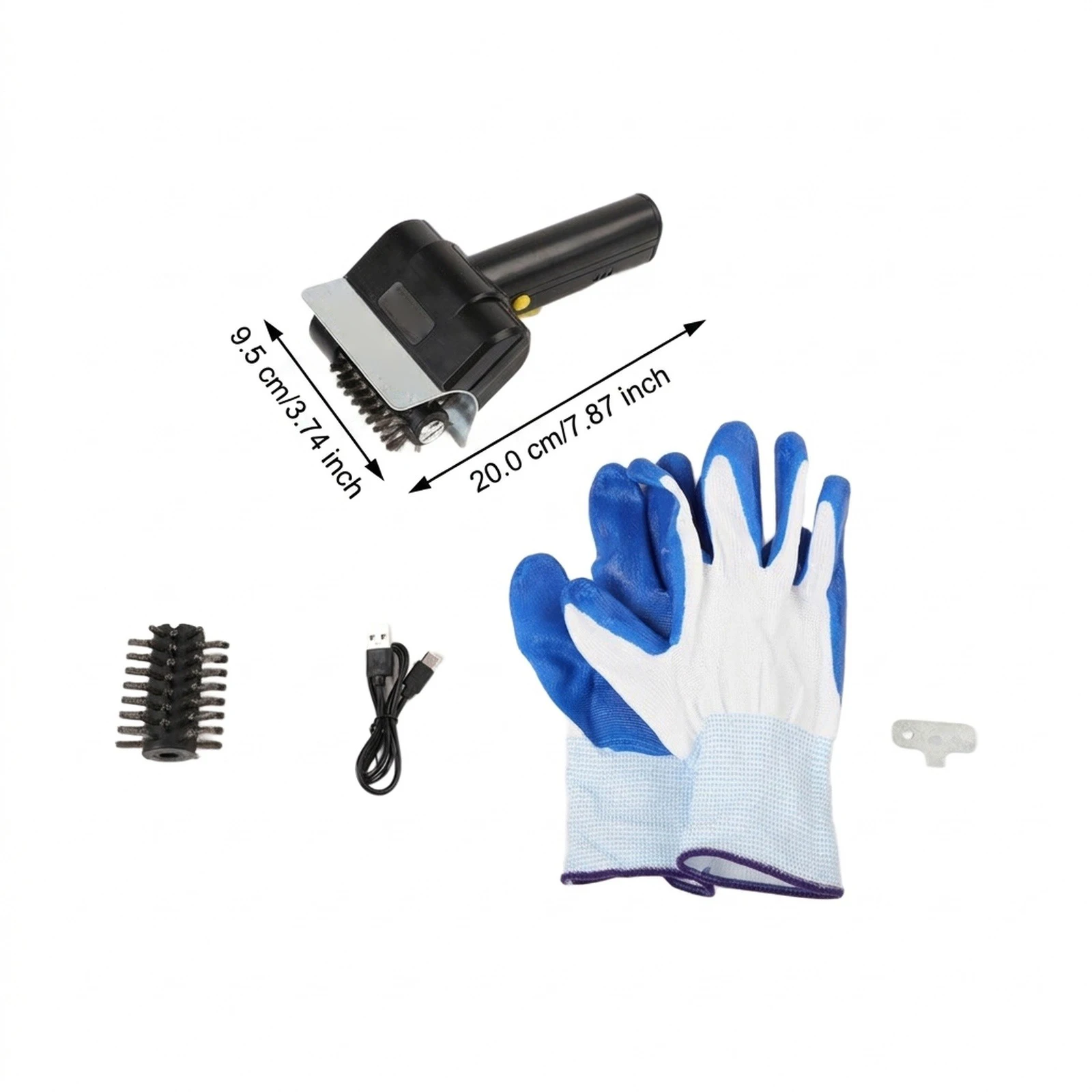 Wireless Electric Grill Brush High Rotating Cleaner USB Rechargeable For Stainless Steel Grate Scrubbing BBQ Tool Set