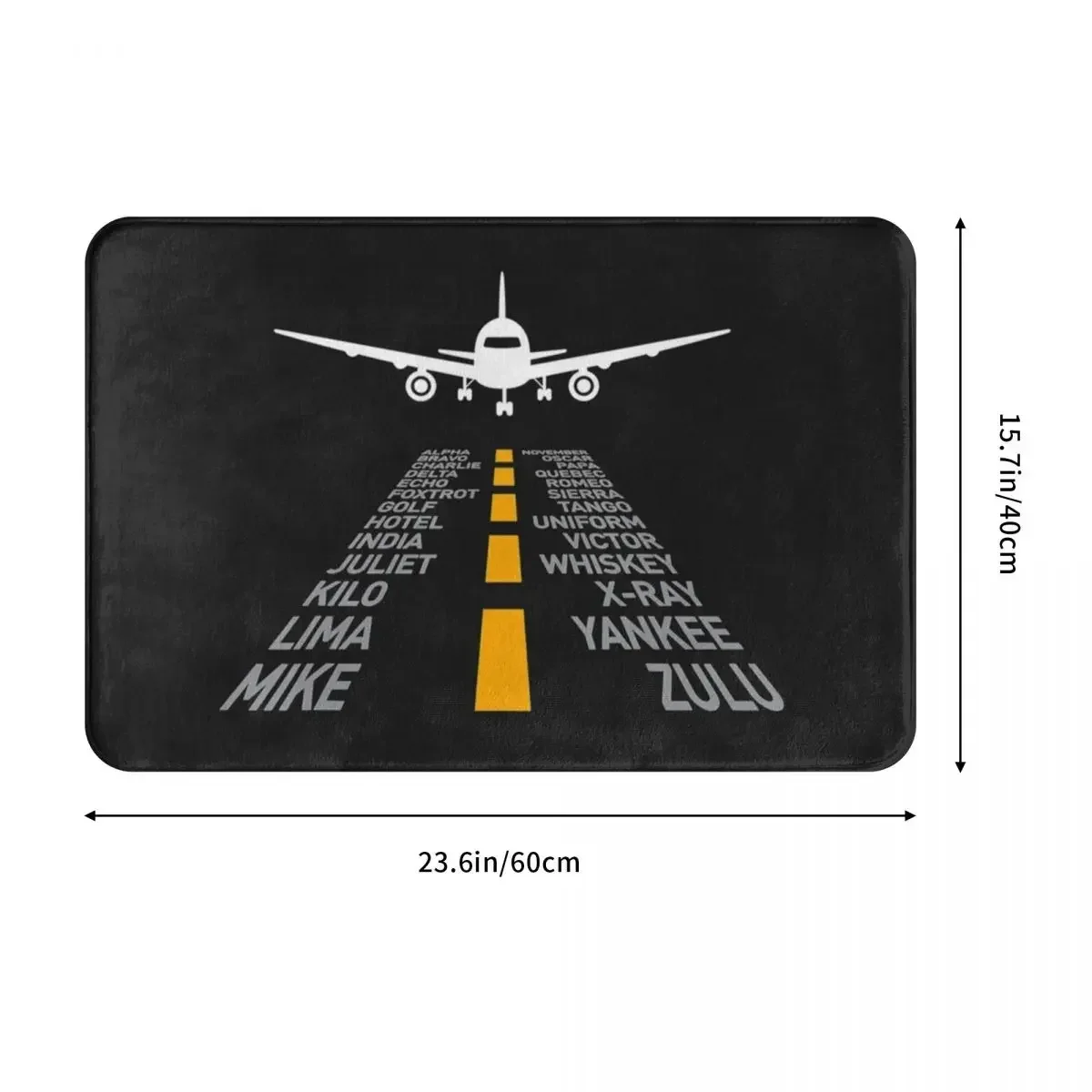 Airplane Pilot Doormat Rug carpet Mat Footpad Polyester Non-slip Cushion Entrance Kitchen Bedroom balcony toilet 40*60cm