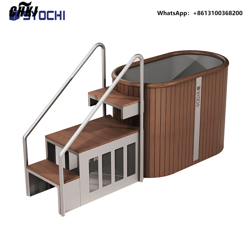 Syochi All in One Stainless Steel  Cold Plunge Tub With Chiller Filter Heater Ice Bath Chiller