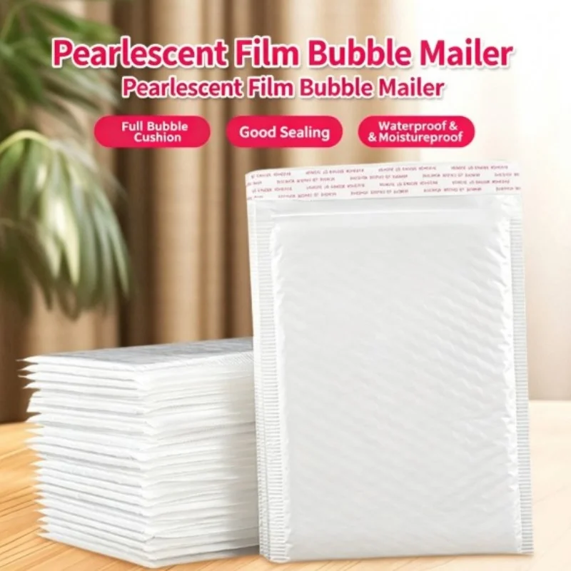 50/100pcs White Bubble Envelope Bag Filled Foam Packaging Mailing Bag Gift Self Sealing Transport Bag
