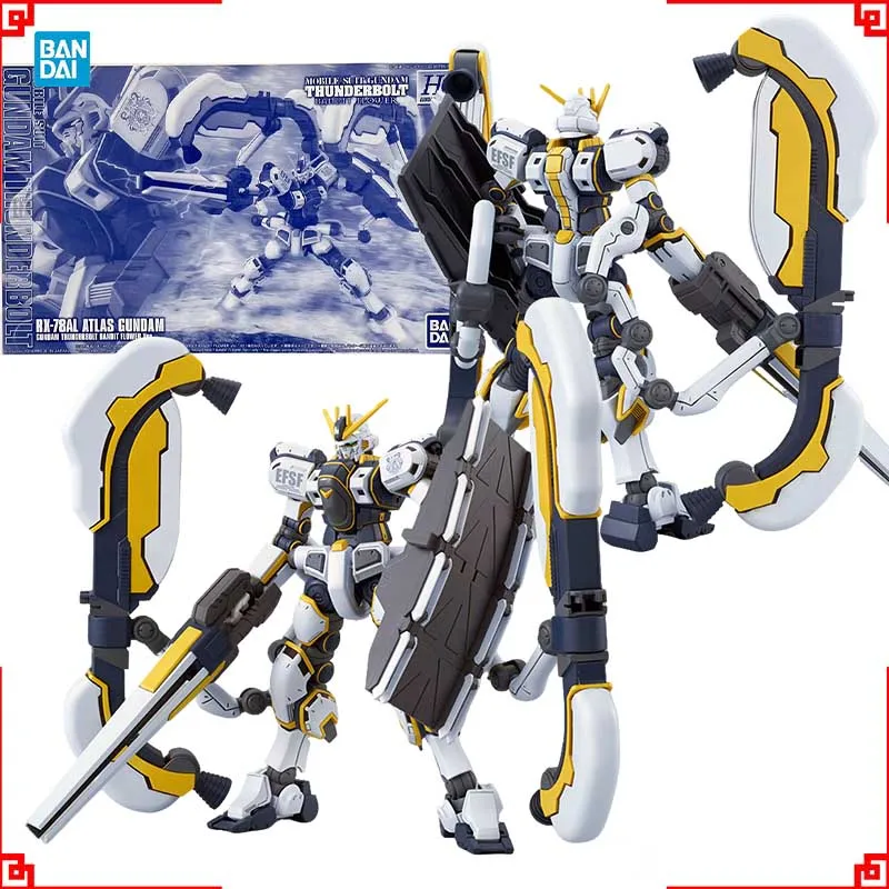 Bandai Gundam Model Kit HG Atlas Thunderbolt Bandit Flower Action Figure Gunpla Building Kit Anime Figures Toys For Men Gift