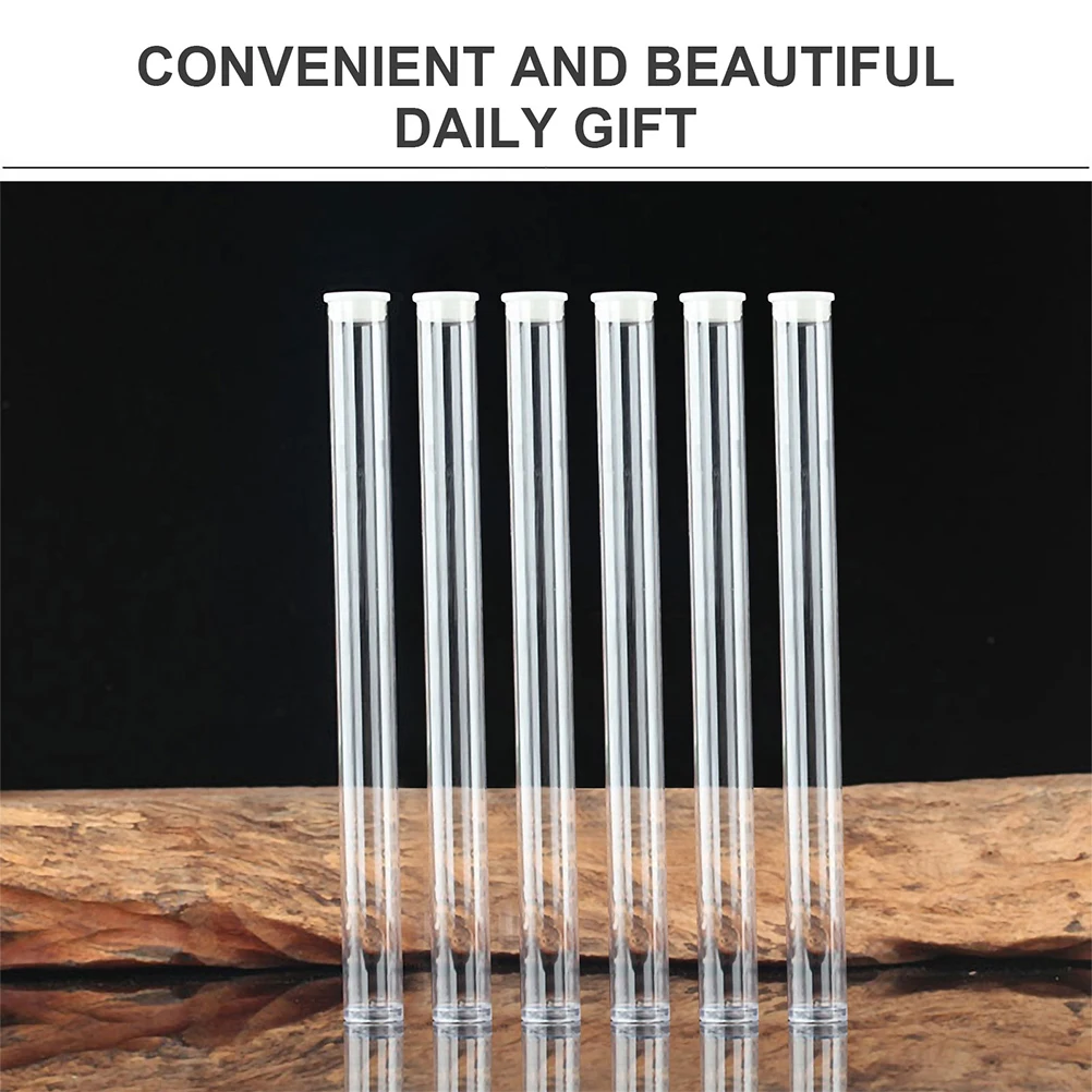 

10pcs Incense Stick Tube Transparent Acrylic Storage Barrel For Sandalwood Stick Holder Clear Container Home Decor
