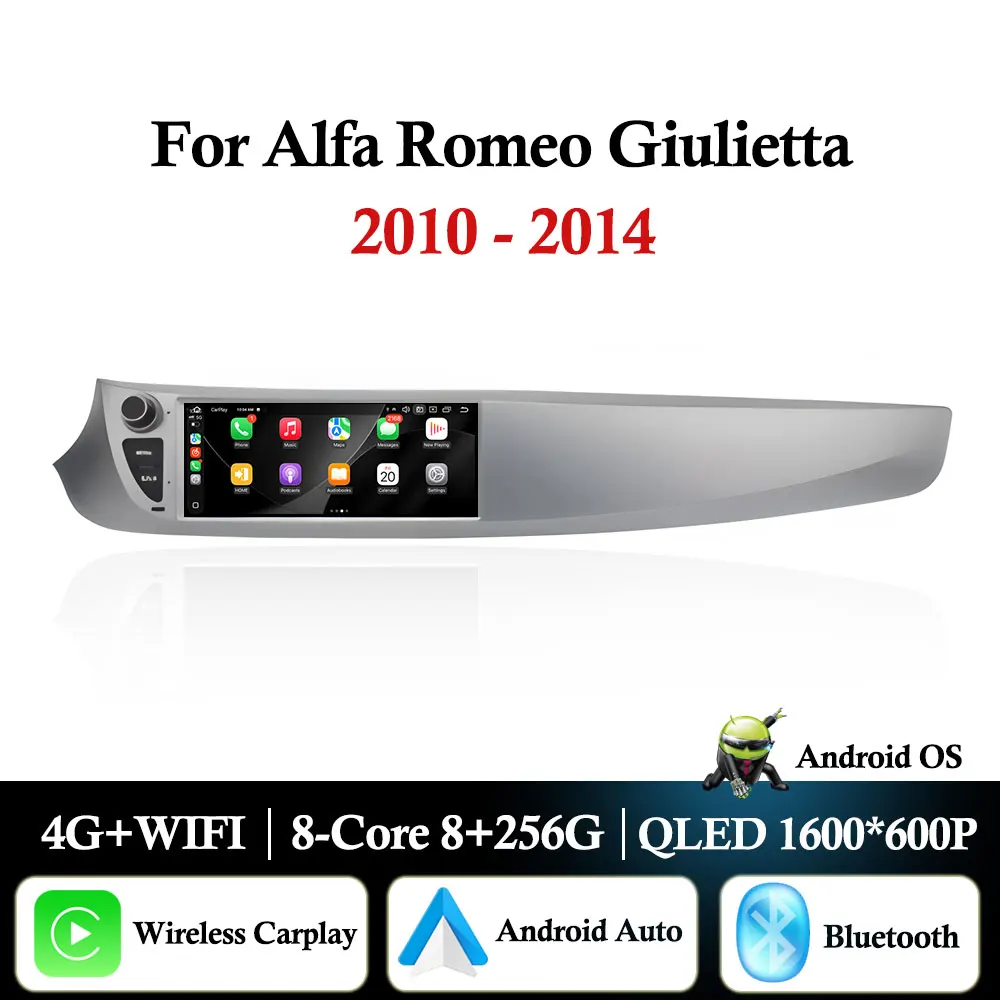9.3'' Android 16 for Alfa Romeo Giulietta 2010 - 2014 Wireless Carplay Car Radio Video Multimedia Player WiFi GPS Navigation DSP