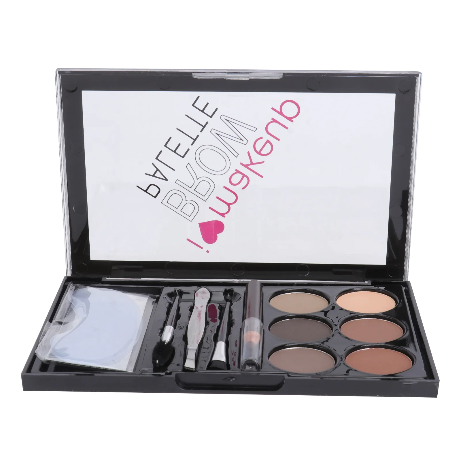 

1Set Six Shade Eyebrow Powder Kit Waterproof Long Wearing Natural Finish for Thicker Defined Brows Comes with Travel Friendly