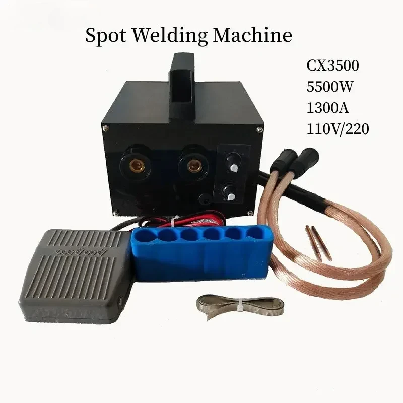 5500w Spot Welding Machine 220v/110v Lithium Battery 18650 Battery Spot Welder DIY Kit 220V Output 1300A CX3500