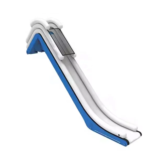 Bull Dock Slide Inflated Blue Island Cruiser Inflatable Water Slide For Yacht| Inflatable Boat Dock Slide
