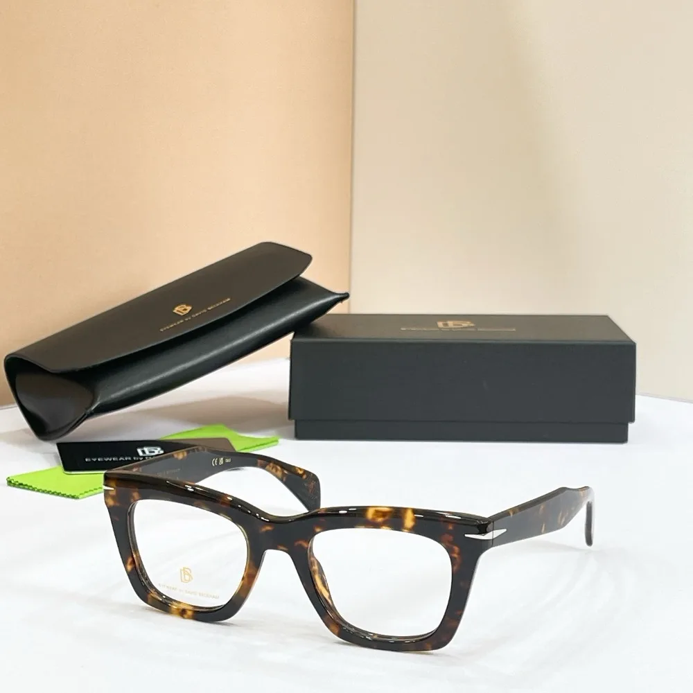 Luxury Brand DB1182 Cat Eye Square Eyeglasses Thick Frame Optical Glasses Classic Casual Daily Retro Fashion Clear Lens Eyewear