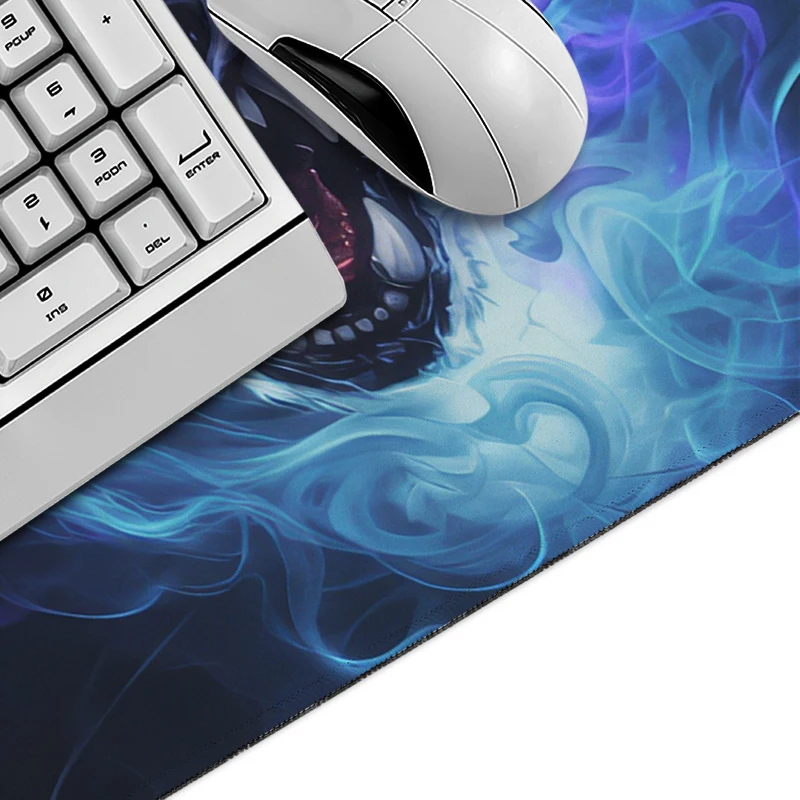 Black And Blue Art Wolf Mouse Pad Gaming XL Large Computer New Mousepad XXL MousePads Carpet Office Computer Desktop Mouse Pad