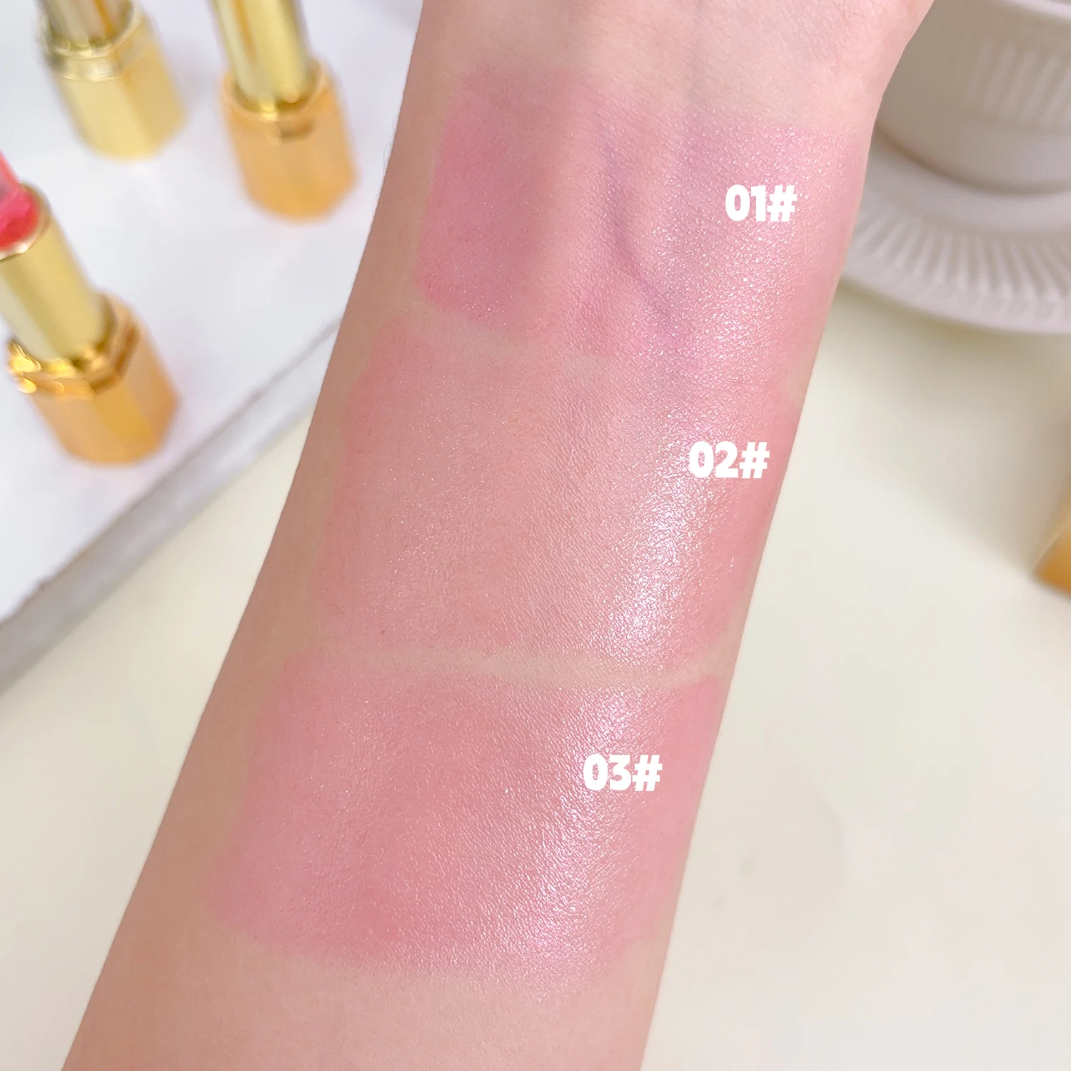 Rouge à lèvres fleur feuille d'or, changement de couleur, pétales de cristal, gelée brillante, baume hydratant durable, imperméable