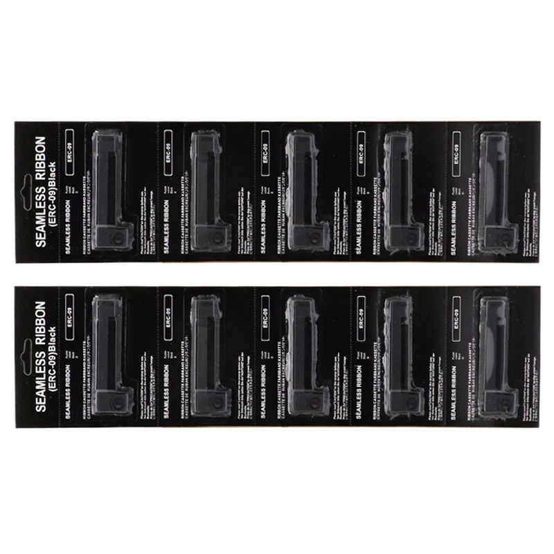 5~50pcs ERC09 ERC-09 ERC09B Black Purple Seamless Ribbon Cartridge Compatible For Epson M160 M180 M190 M191G M163 M164 M181 M182